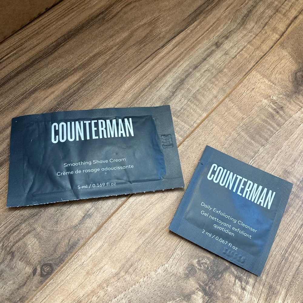 Counterman Smoothing Shave Cream & Daily Exfoliating Cleanser Samples